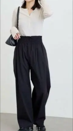 2024JOURNALSTANDARDナイロンストレッチワイドパンツ黒38