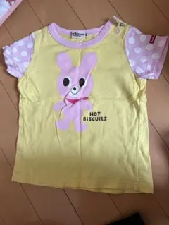 HOT Biscuits ウサギプリント Tシャツ 80