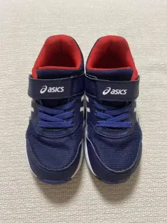 asics キッズスニーカー ネイビー×レッド