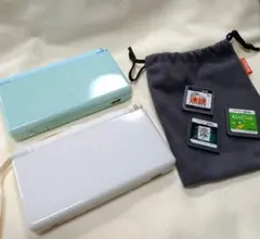 【動作不確認】ニンテンドーDS Lite ミントグリーンとホワイト 2台+ソフト