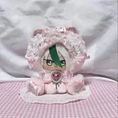 ハンドメイド 着ぐるみ おすわりぬい服 推し活 白色 桃色 d513
