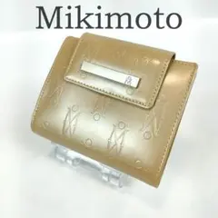 【新品】MIKIMOTO ベージュ 二つ折り財布 値下げしました！MIKIMOTO（ミキモト） 二つ折り財布 ベージュ