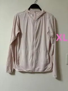 【UNIQLO】エアリズムUVカットメッシュパーカ　ピンク　XL