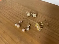 パール ピアス セット