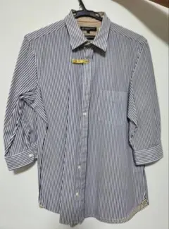 BEAUTY & YOUTH ストライプ7部丈シャツ Lサイズ