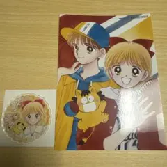 りぼん70周年記念カフェ 姫ちゃんのリボン アクリルステッカー 特典ブロマイド