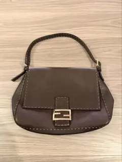 FENDI セレリア　ショルダーバッグ ダークブラウン