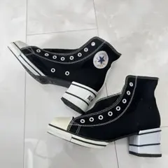 【希少】【美品】コンバース オールスター Hi HEELED 90s黒 24.5
