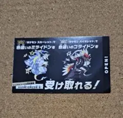 色違いミライドン、コライドン　コード