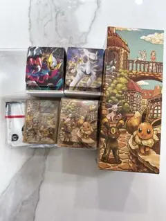 イーブイヒーローズカードボックス　イーブイデッキケース　デッキシールド