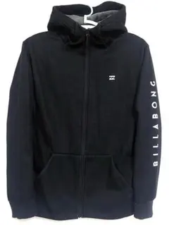 BILLABONG ブラック フルジップ パーカー