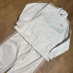 adidas ホワイト ストライプジャージ　SIZE O
