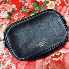 ★COACH★コーチ★ショルダーバッグ★ポーチ クラッチ カバン鞄★ブラック中古