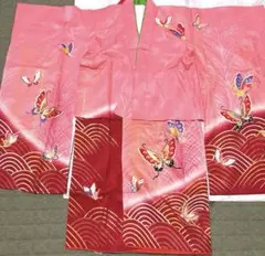美品！ 七五三 7歳 豪華 和装セット 着物 作り帯 筥迫 懐剣 箱付き