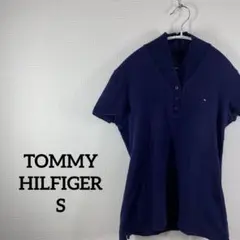 トミーヒルフィガー【S】レディース/ポロシャツ/ワンポイント/カジュアル