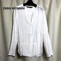 ZARA WOMAN シャツ　ブラウス　シアー　長袖