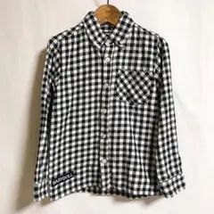 ベビードールブラックレーベル チェックシャツ キッズ130cm 王冠