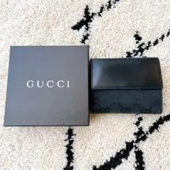 値下げ　GUCCI グッチ　財布　本革　ブラック