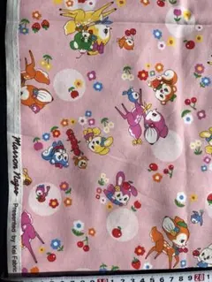 725) Kei Fabric スケア生地「お花畑」幅108x 50cm