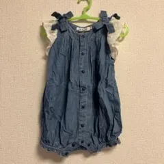 La Stella デニム ロンパース 70cmのサムネイル