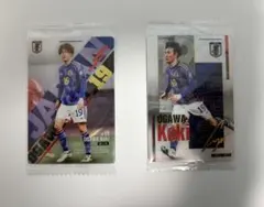 サッカー日本代表 ツインウエハース 小川航基 レア/ノーマル カード