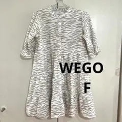 WEGO ゼブラ柄 ティアードワンピース 七分袖のサムネイル