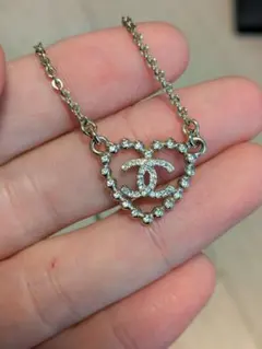 CHANEL c25p ハート型 ネックレス ストーン付きのサムネイル