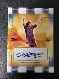 DECO デコ FCバルセロナ サイン入りカード topps