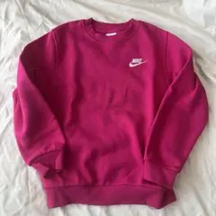 NIKE トレーナー 裏起毛 トップス M 150 ショッキングピンク