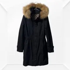 2416☆ MICHEL KLEIN モッズコート　ブラック　38 アウター