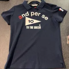 and per se ゴルフ ポロシャツ M ネイビー