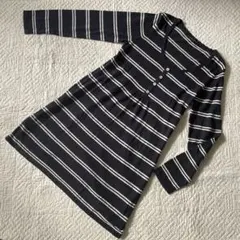 ローラアシュレイ ボーダー柄ニットチュニック