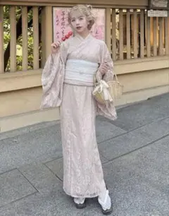 夢展望 DearMyLove 総レースセットアップセパレート浴衣・帯(新品