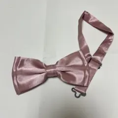 ピンク サテン 蝶ネクタイ 調整可能
