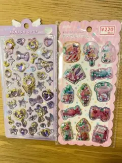 ボンボンドロップシールmagicalとキラキラスパンコール入りカプセルシール