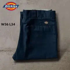 美品Dickiesディッキーズ874Original FitワークパンツW36紺