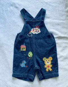 美品☆ミキハウス　デニム　オーバーオール　　90 サロペット