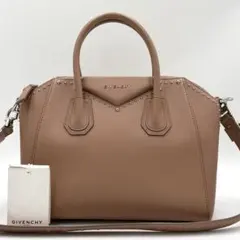 ジバンシー スエード ショルダーバッグ 2way ゴールド金具 