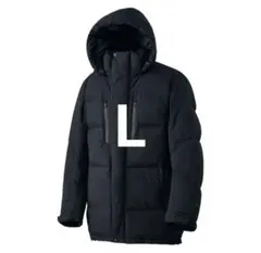 ワークマン エックスシェルター プレミアムギガパフダウンコート ブラック Ｌ