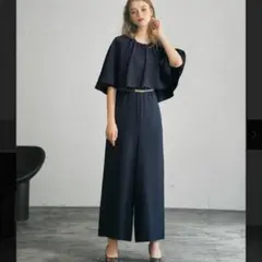 GIRL floria 洗える ギャザーケープシルエット オールインワン 美品