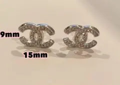 CHANEL CCロゴピアス（size 9mm×15mm ）