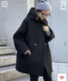 【新品未使用タグ付】即完売AP STUDIOモッサオーバーフーディーコート38 AP STUDIO（エーピーストゥディオ）の「（ツイカ） モッサ