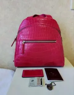 クロコダイルリュックサック　ワニ革