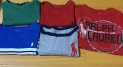 Ralph Lauren Tシャツセット5枚　バラ売り可 子供服　POLO 夏服のサムネイル
