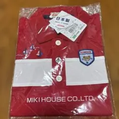 新品MIKI HOUSE 赤いポロシャツ 100cm 日本製 定価8800＋税