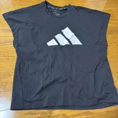 adidas アディダス ロゴ 半袖Tシャツ ブラックのサムネイル