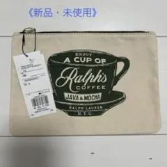 新品　Ralph Lauren ラルフローレン　コーヒーカップポーチ