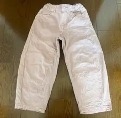 GU薄いピンクの長ズボン 120