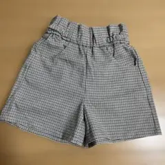 GU チェック柄ハーフパン120㎝