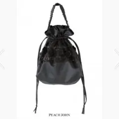 PEACH JOHN×マリークワント　巾着バッグ ブラックのサムネイル